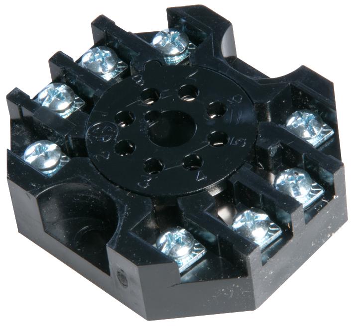 Multicomp Series Relay Socket: RS8B 8-Pin Relay Socket with Screw Terminals