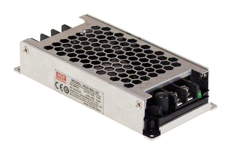Mean Well RSD-60G-12 – Reliable Railway DC-DC Converter for Industrial Applications