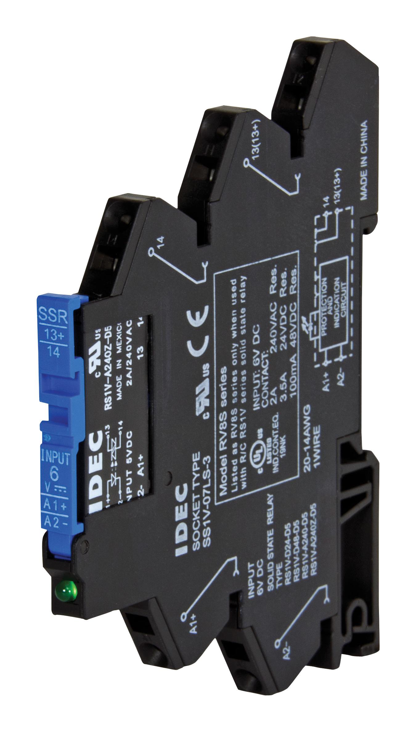 Buy IDEC Interface Relays Part Number RV8SSD48D24 Online