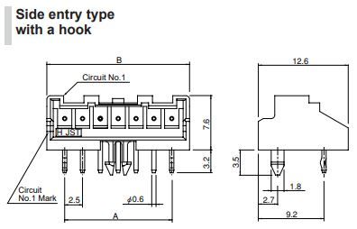 JST 6B06XASS1N – Reliable Connector Header for Industrial Applications