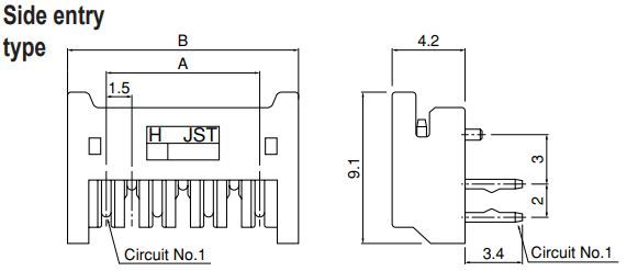 Buy JST 15-Position Side Entry Connector Part Number S15BCZHKB1LFSN Online