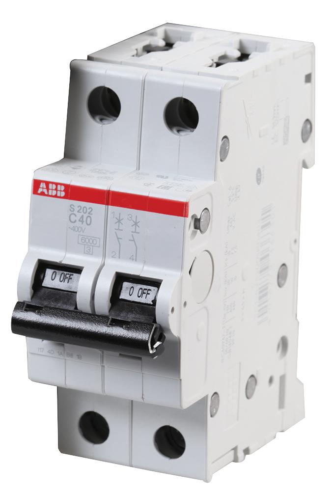 Siemens Series S200 Circuit Breaker: 2-Pole 40A C Trip Protection