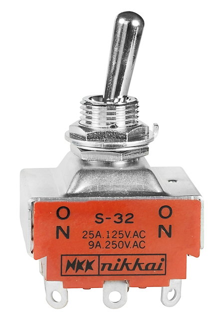 Buy NKK Medium/High Capacity Toggle Switch Part Number S32 Online