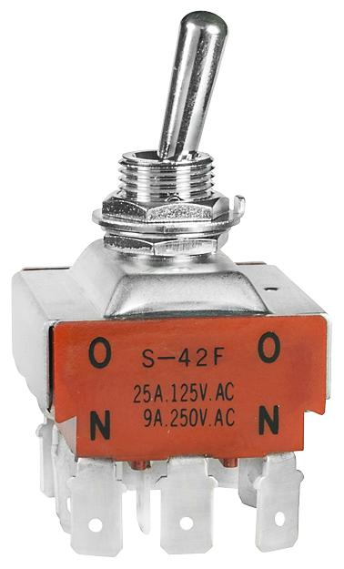 Industrial Switches Series S42F: 4-Pole Double-Throw Toggle Switch