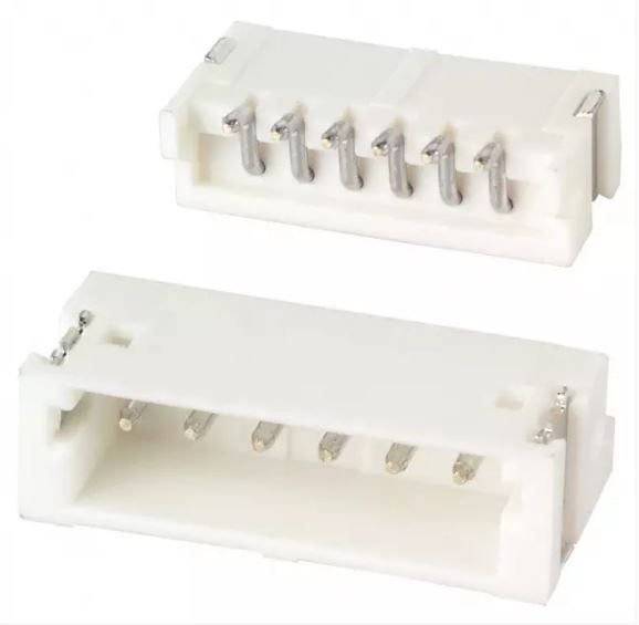 JST ZH Series 6-Position Connector Header – Reliable Surface Mount for Industrial Applications