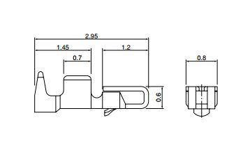 JST Series ACH Connector: SACH003GP02B