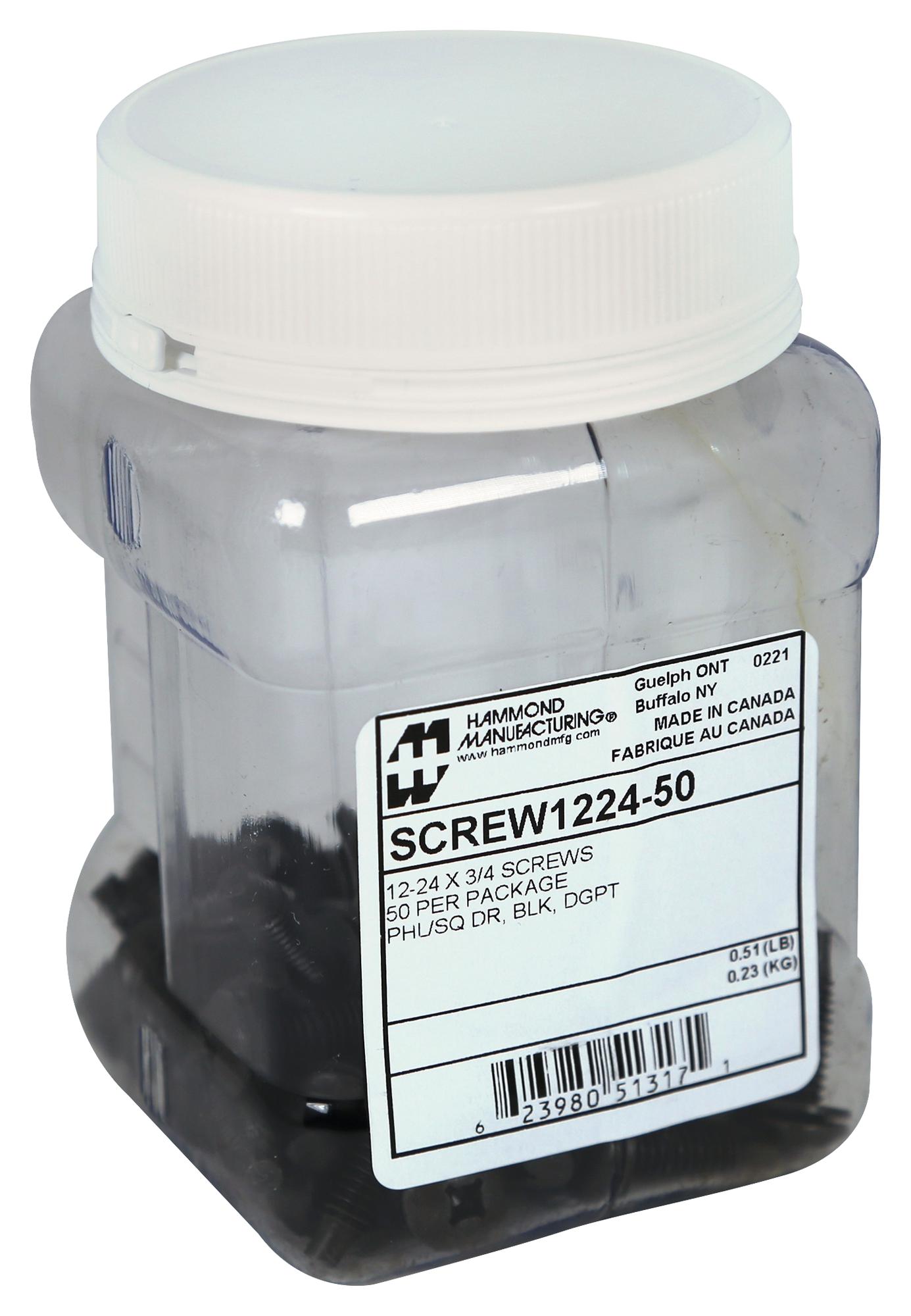 Buy Hammond Manufacturing Rack Screws Part Number SCREW122450 Online