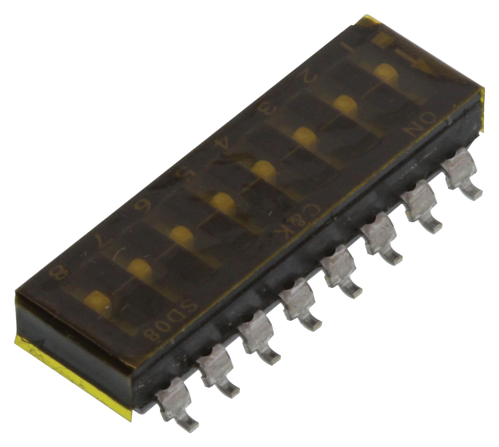 CK Switches Series SD: Low Profile DIP Switch 8-Position - SD08