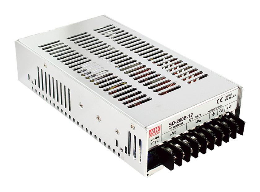 Mean Well Series SD: 200W High Power DC-DC Converter: SD-200D48
