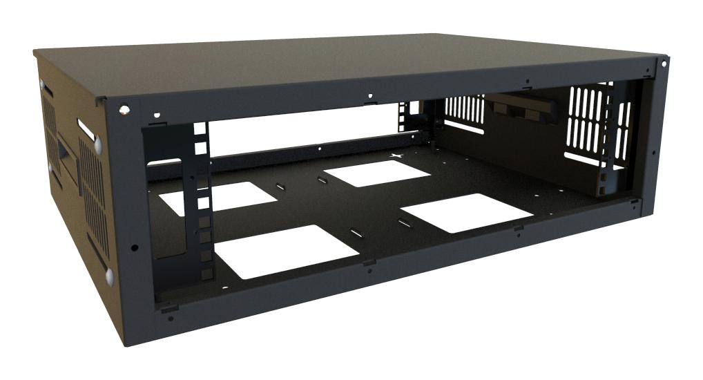 Hammond Series SDC Slim Wall and Floor Rack: SDC243U17BK