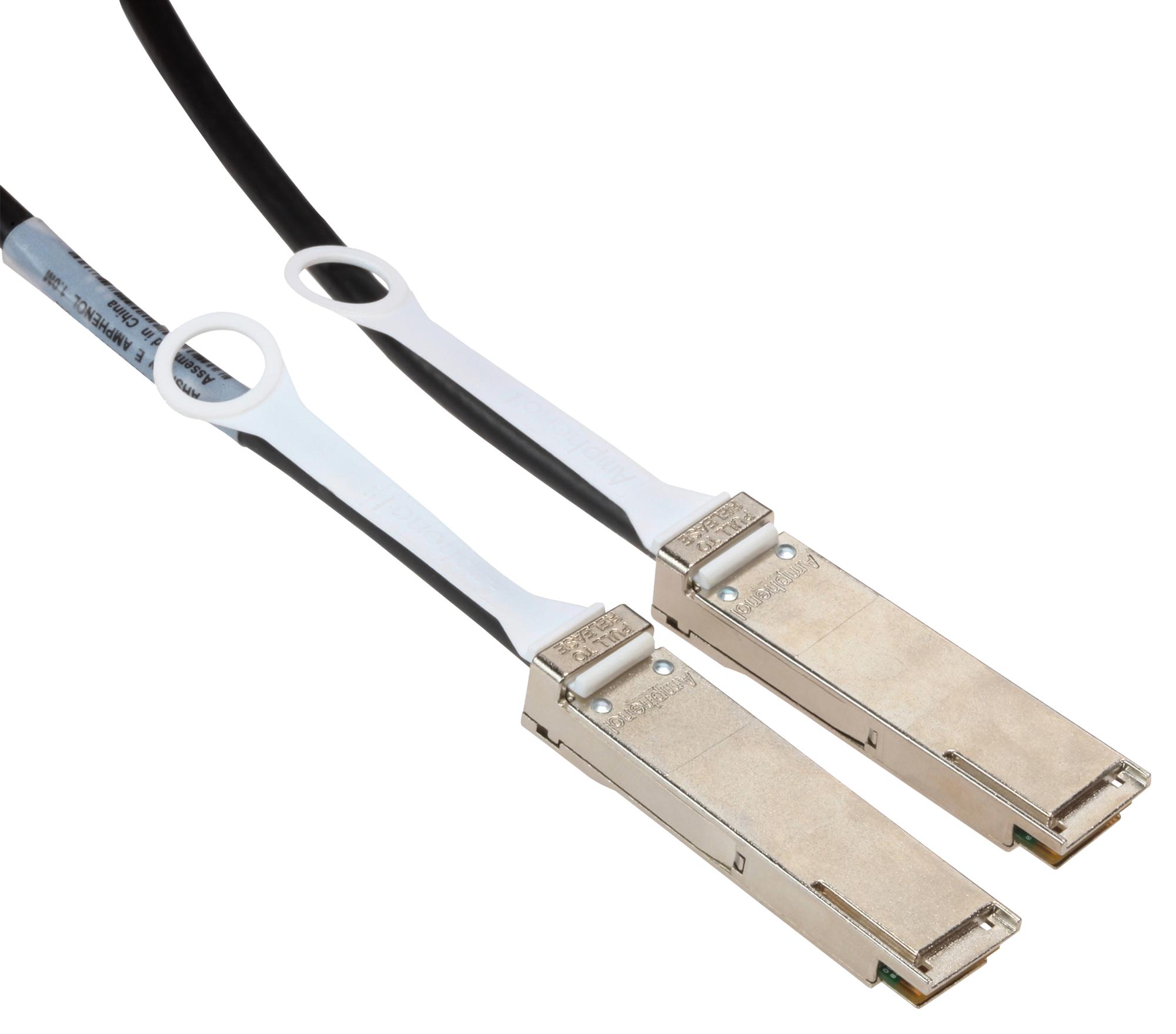Amphenol Series QSFP+ High-Speed Copper Cable: SFNDAAFJ100G005M