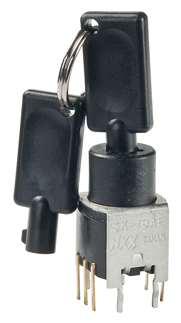 Buy NKK Antistatic Process Sealed Keylock Part Number SK13AEG13 Online