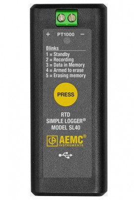 AEMC SL40 Reliable Temperature and Electrical Data Logger for Industrial Applications