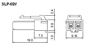 JST Series SL Connector: SLP02V