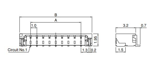 JST Series SSR Connector: SM08BSSRHTBLFSN