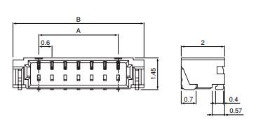 JST Series XSR Connectors: 0.6mm Pitch Disconnection Module: SM10BXSRSETBLFSN