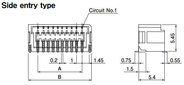 JST Series SHLD Connectors: SM40BSHLDSGTFLFSN