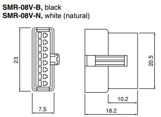 JST SM Series 8-Position 2.5mm Pitch Connector Receptacle for Industrial Applications