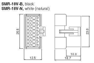 Buy JST SM Series Connector Part Number SMR18VB Online