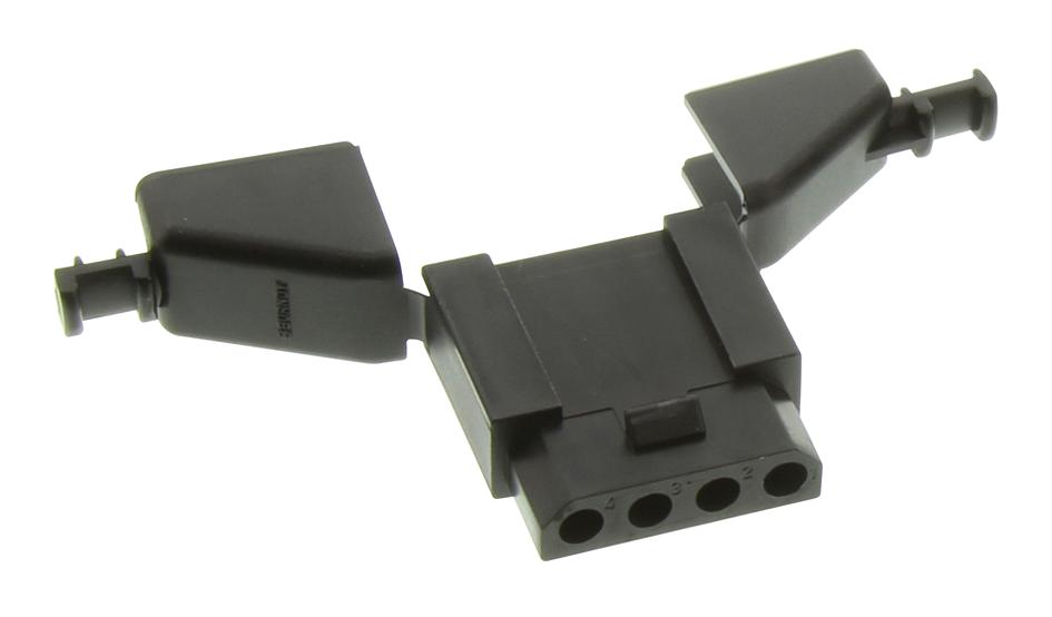 SOURIAU Series SMS: Quick Mating Cable Receptacle with Strain Relief, Part Number SMS4RDH1