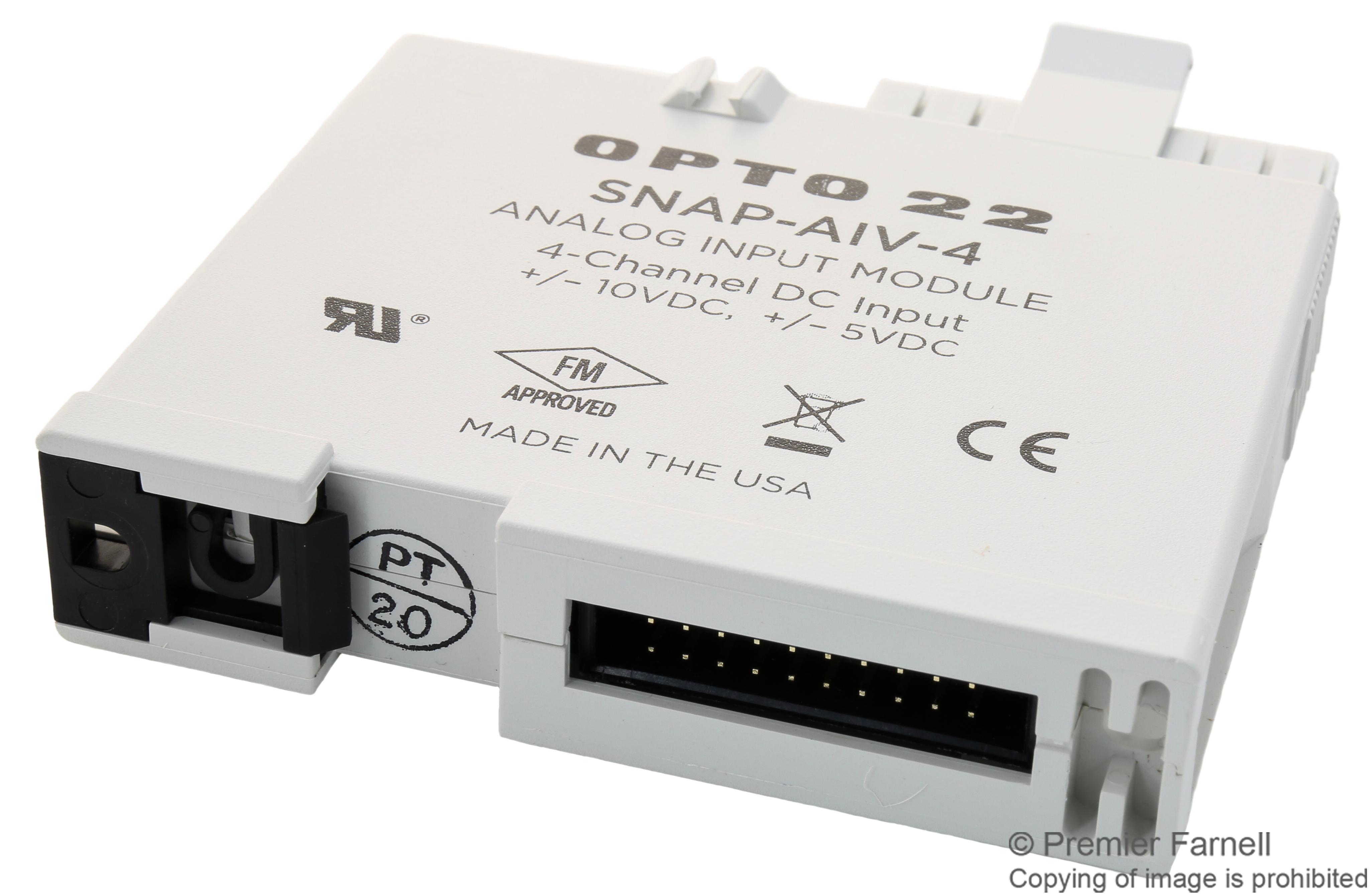 Opto22 SNAPAIV4 – Reliable Analog Voltage Input for Industrial Applications