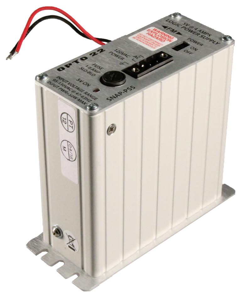 Opto 22 Series SNAP-PS5: 5.1V/20.4W AC/DC Power Supply