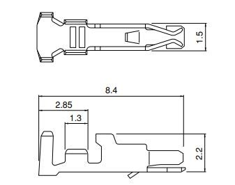 Buy JST Terminal Socket Part Number SPA001TP05 Online
