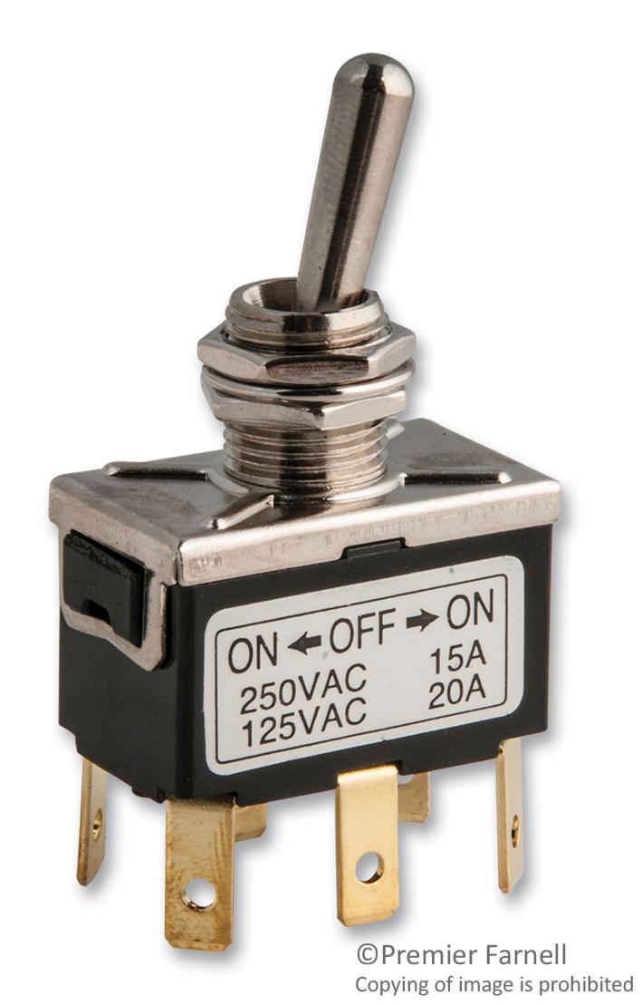 Multicomp Series DPDT Toggle Switch: SPC21167