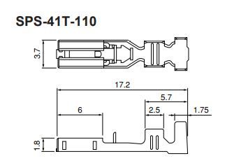 Buy Connectors for Tabs Part Number SPS41T110 Online