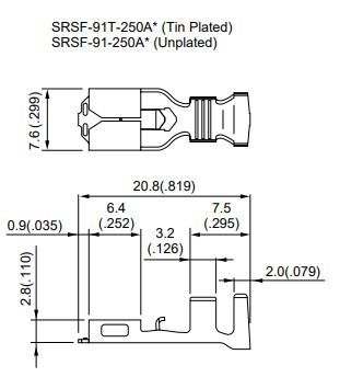 Buy JST SRSF91T250A Part Number SRSF91T250A Online