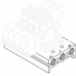 SMC Series SY3000 2 Station Manifold: SS5Y5410201T