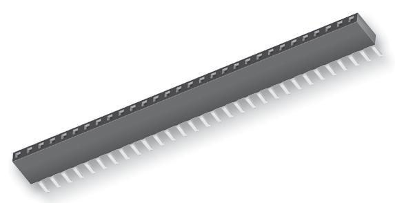 Samlec Series SSQ: Through-Hole Square Post Socket SSQ10802GSRA