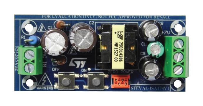 Buy STMicroelectronics OFFLINE Flyback Converter Part Number STEVALISA174V1 Online