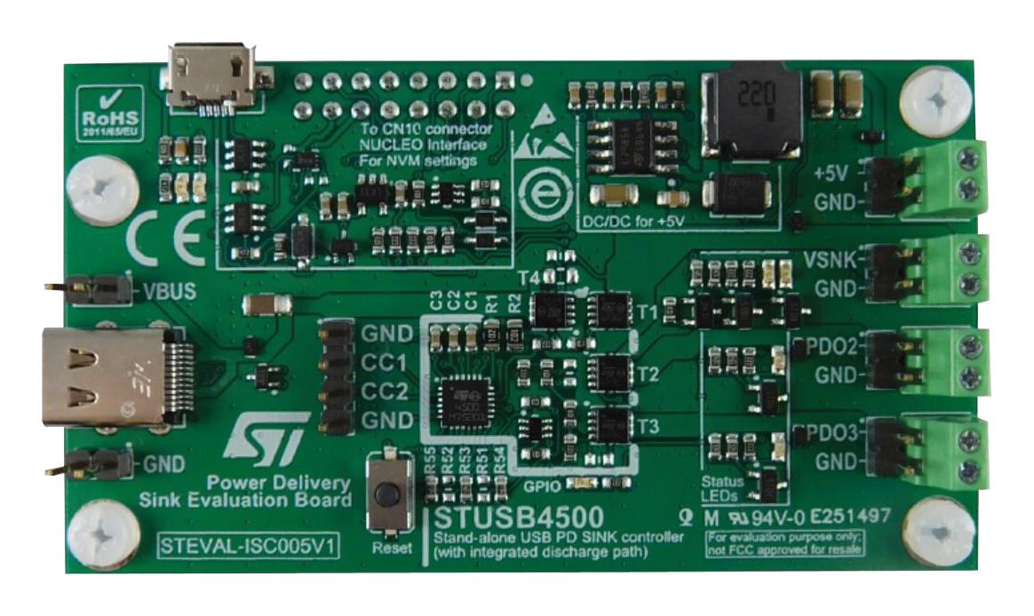 STMicroelectronics Series STEVAL-ISC005V1 USB PD: STEVAL-ISC005V1