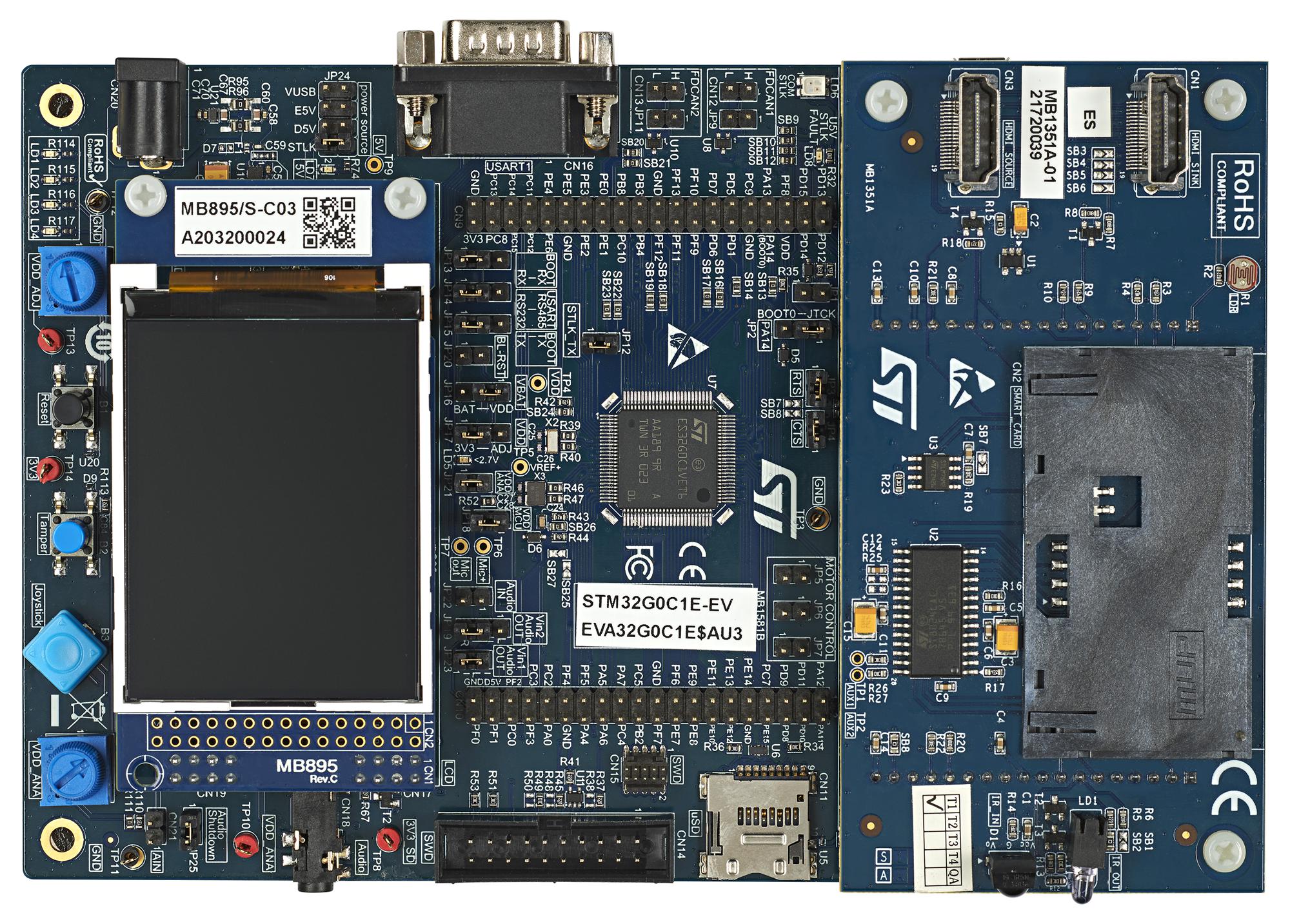 STMicroelectronics Series Evaluation STM32G0C1E-EV: STM32G0C1VET6