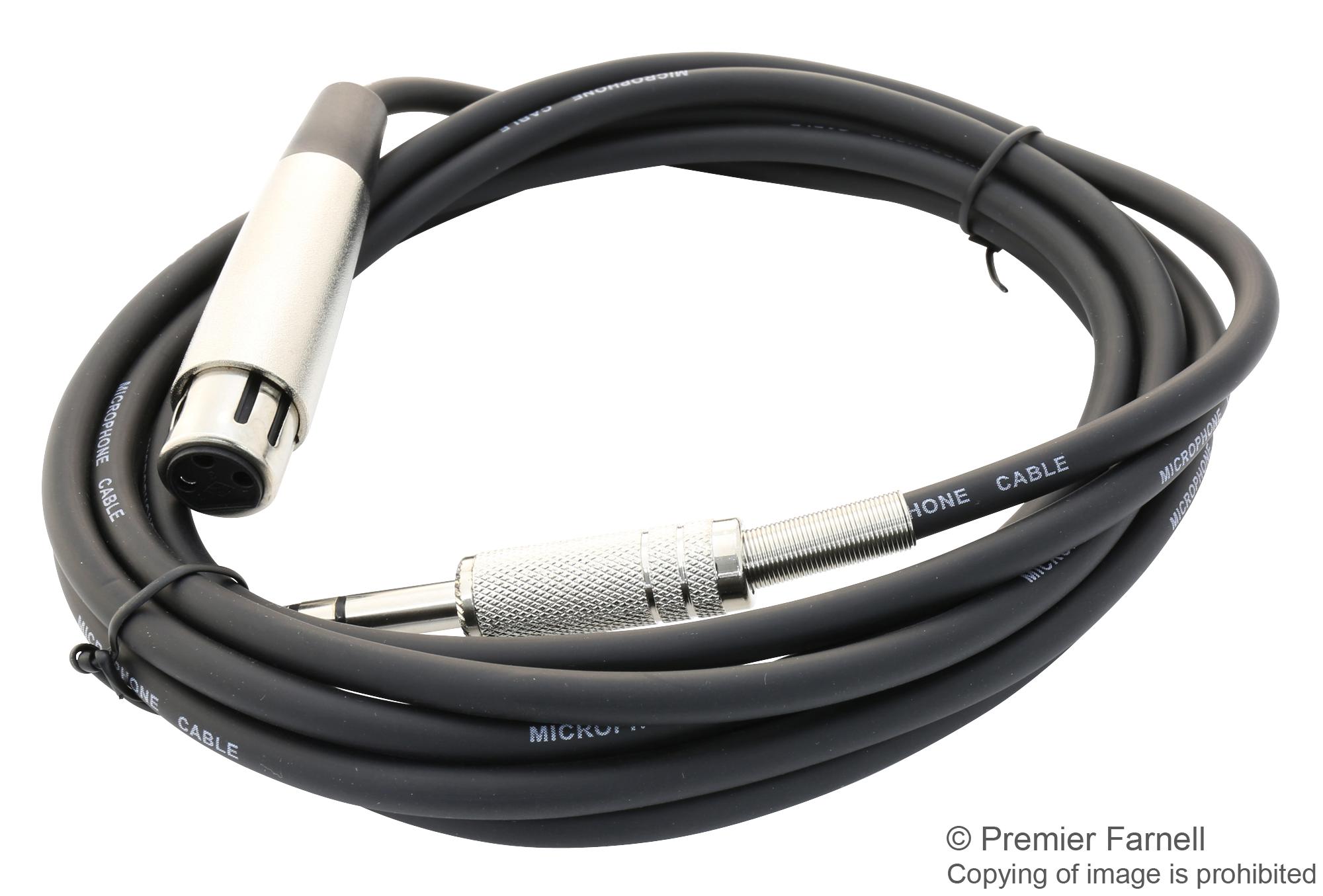 Premier Farnell Series Audio Cable: XLR Plug to Stereo Phone Plug SVC6823M