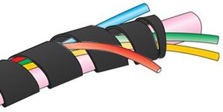 AlphaWire Series Spiral Wrap Tubing: SW45