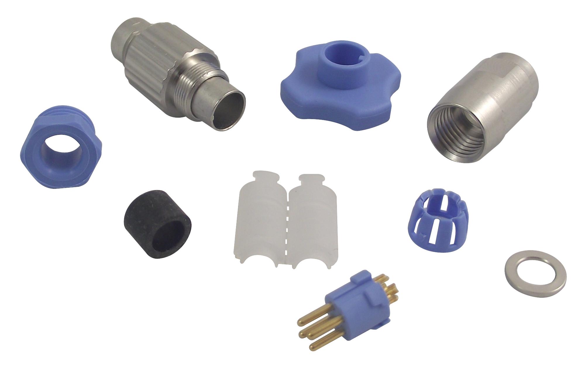 TE-CONNECTIVITY Series Shielded Circular Connector: T010550P04
