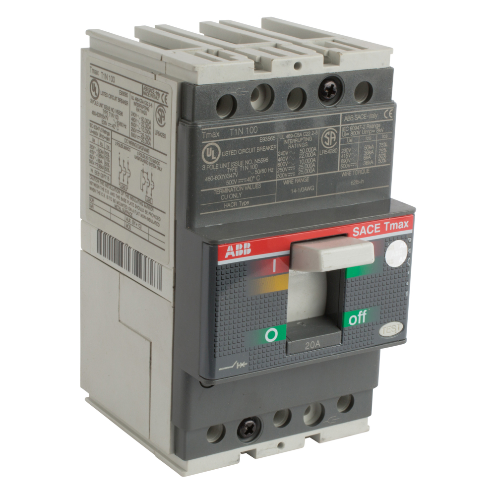 Buy ABB Tmax Circuit Breaker Part Number T1N020TL Online