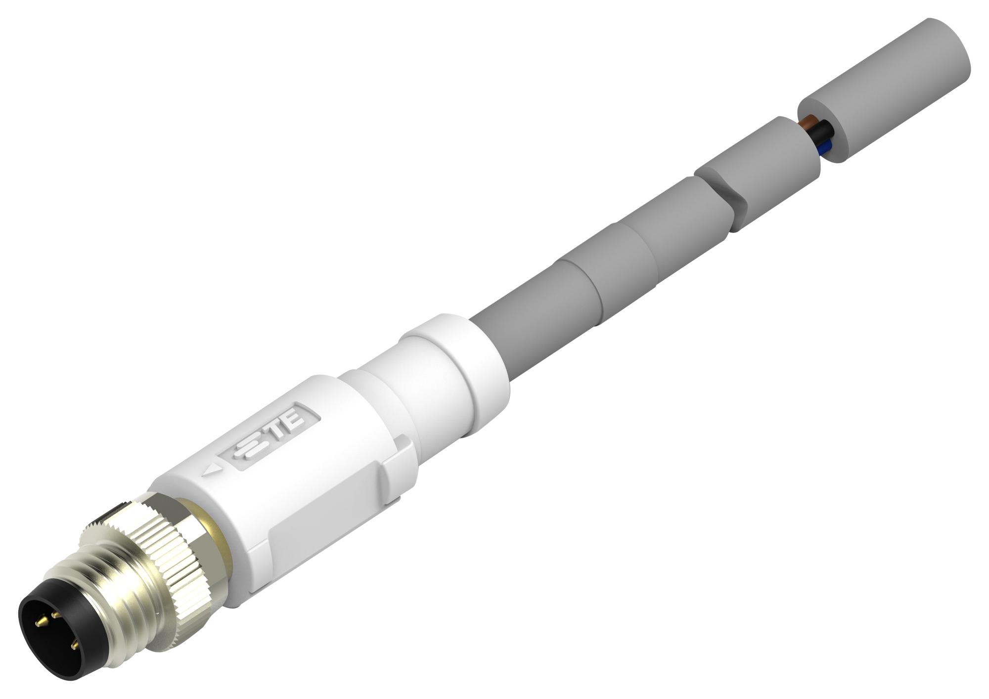 TE Series Sensor/Actuator M8M12 Cable Assemblies: T4061120003002