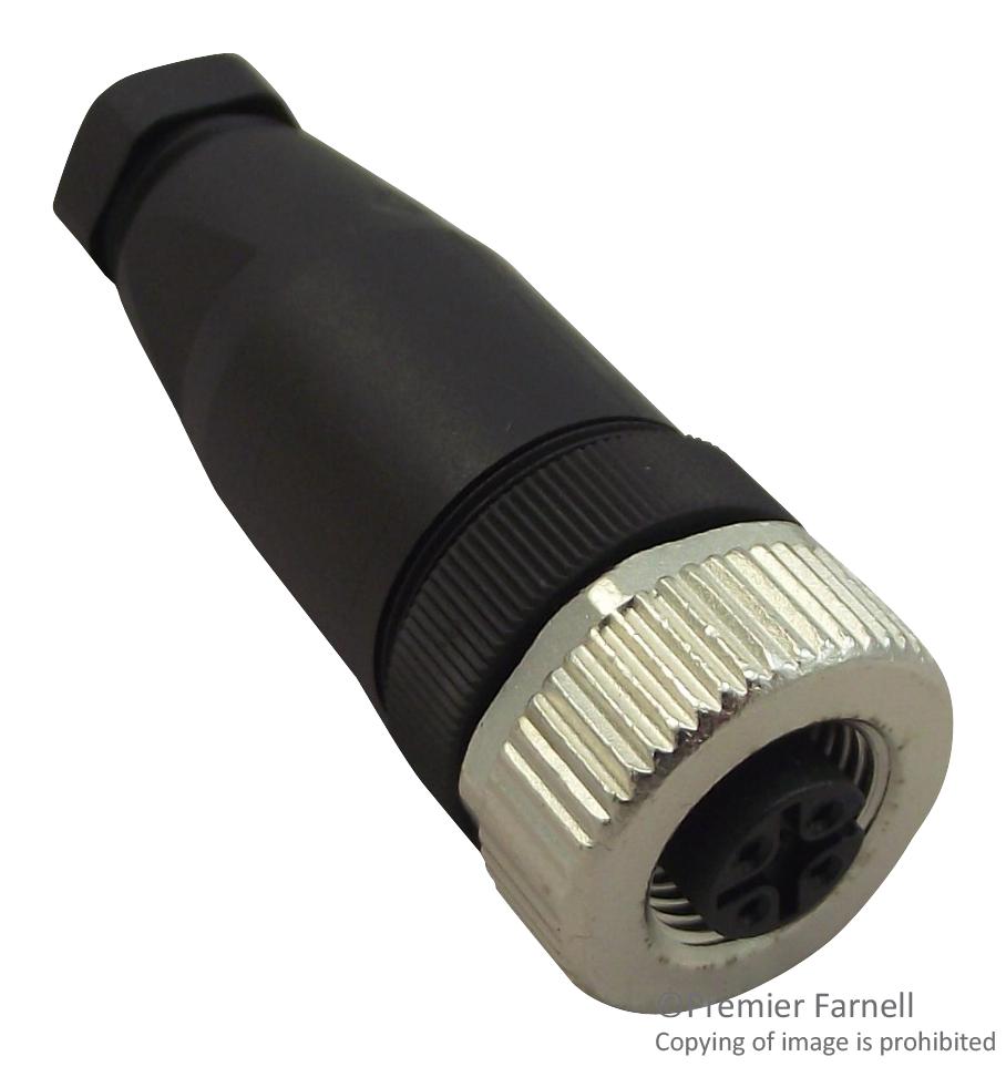 TE Connectivity T4110001051-000 – Reliable M12 Connector for Industrial Applications
