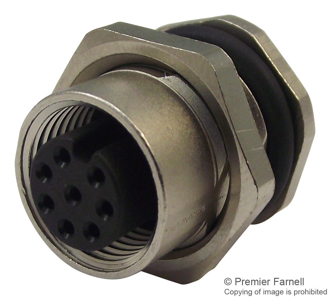 TE Connectivity Series M12 Female Connectors: T4110002031-000