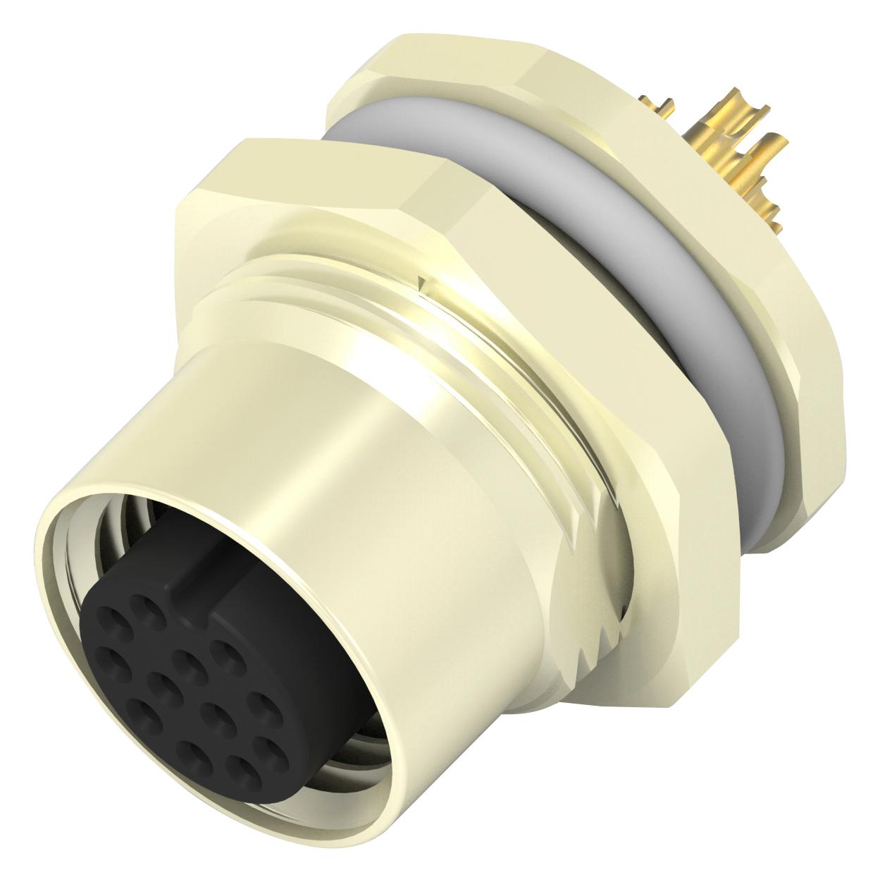 Buy TE Connectivity M12 PCB and Panel Connectors Part Number T4131012121000 Online