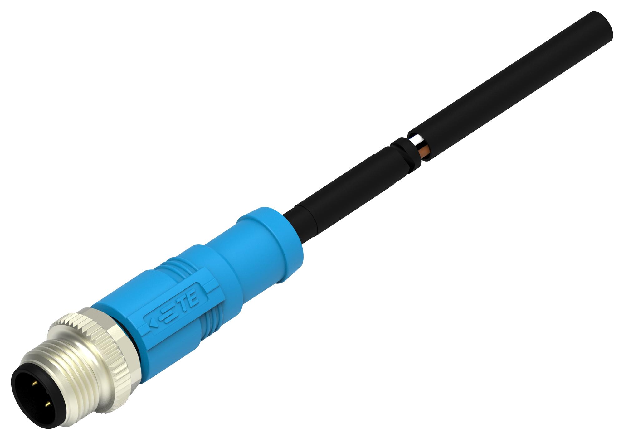 TE T4151110003 U–Reliable M12/M8 Sensor Cable for Industrial Applications