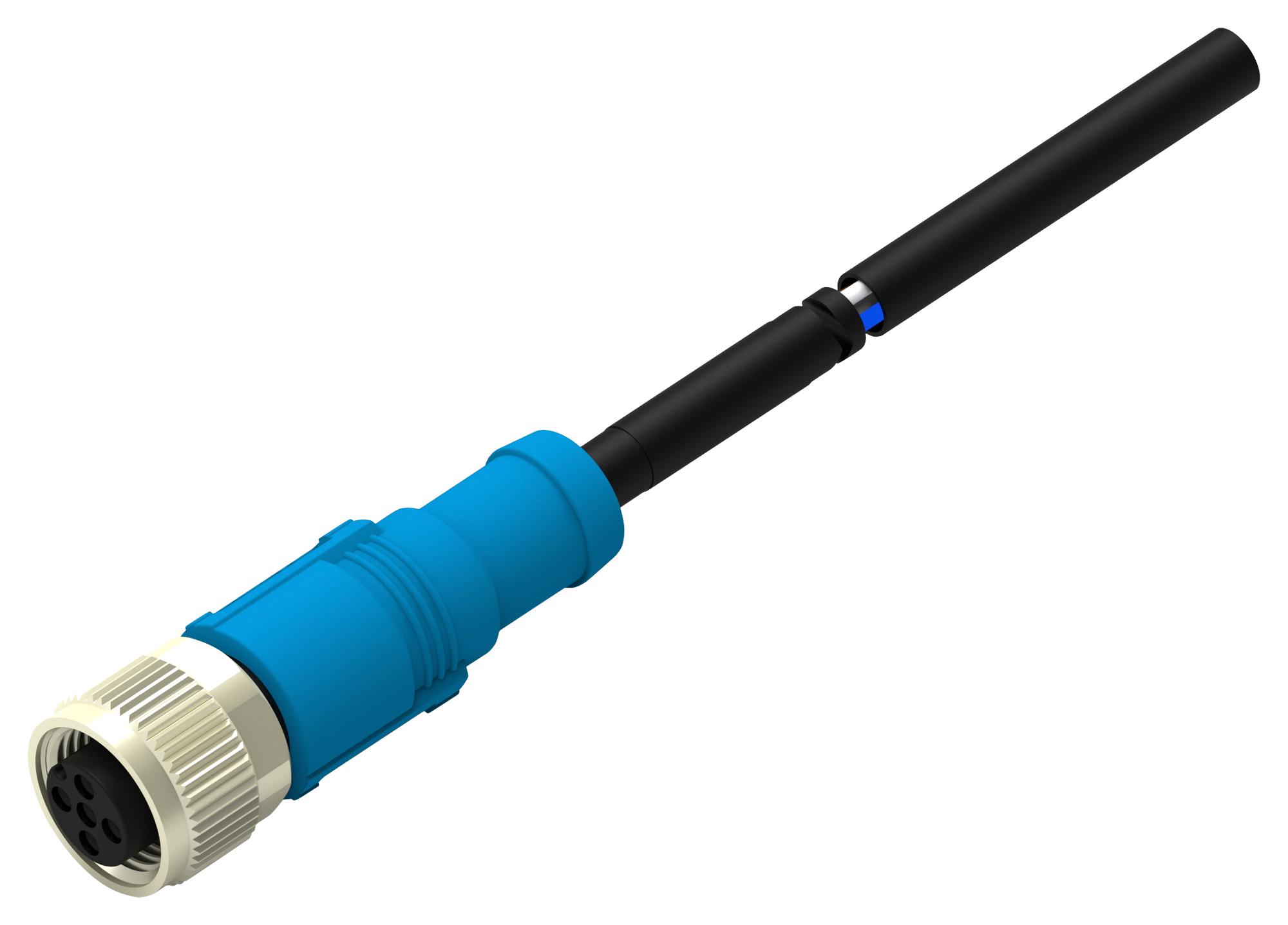 TE Series M12 Sensor Cable Assembly: T4151310005