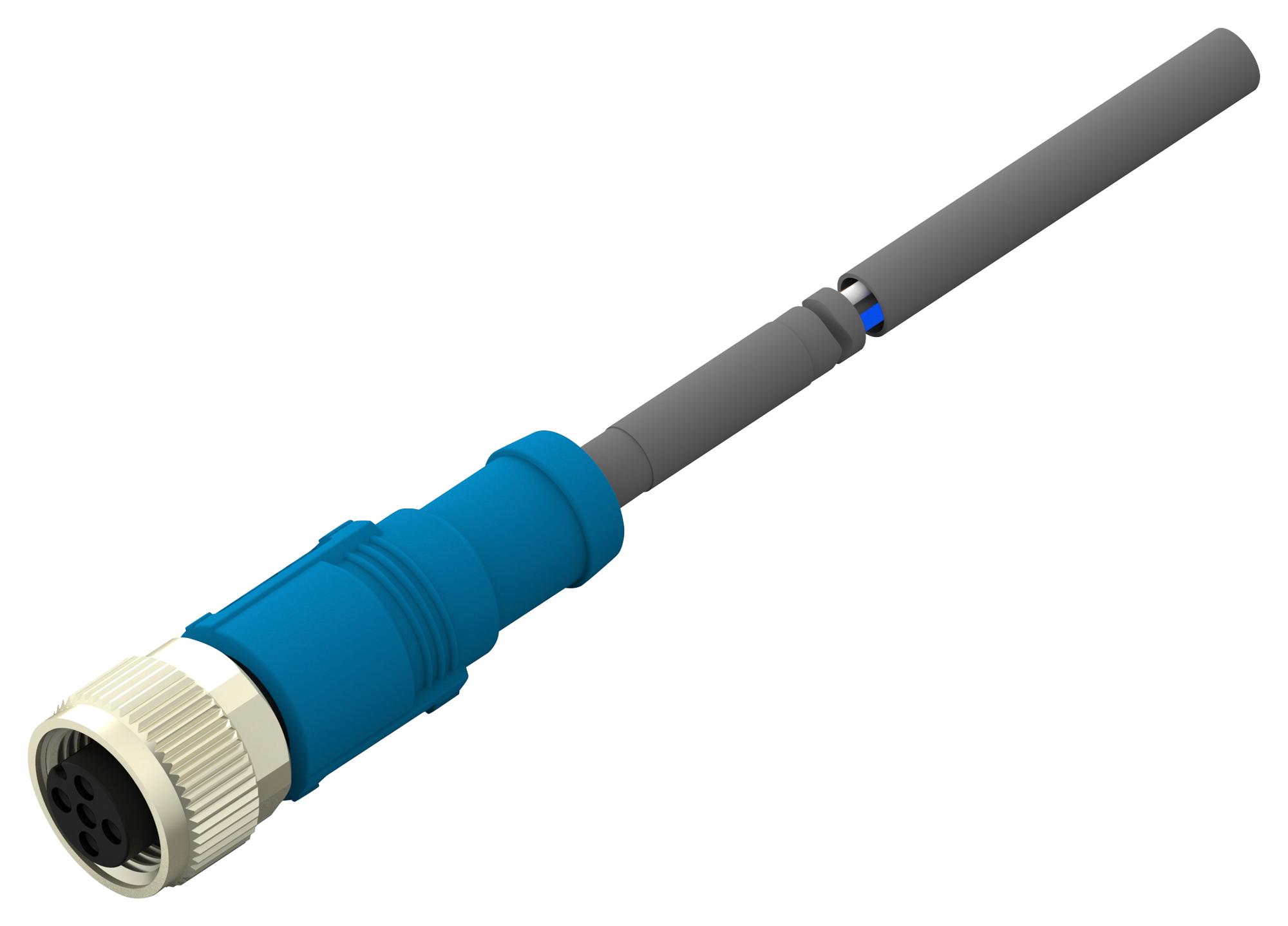 TE Series M12 Sensor/Actuator Connector: T4151320005