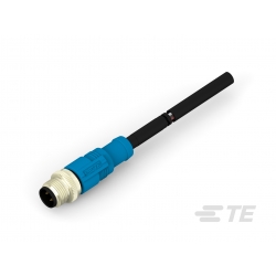 TE M12 A-CODE MALE STRAIGHT SINGLE ENDED CABLE – Reliable Sensor/Actuator connections for Industrial Applications