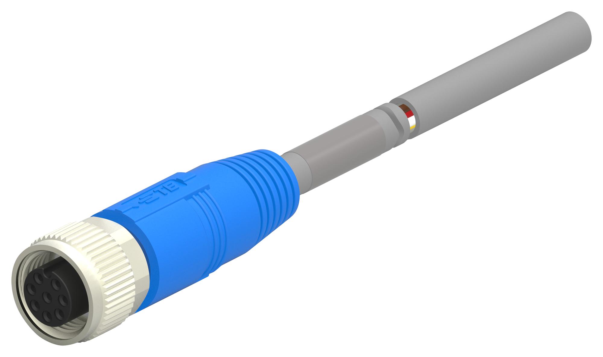 TE Series M12 Sensor/Actuator Cable: T4161320008-005