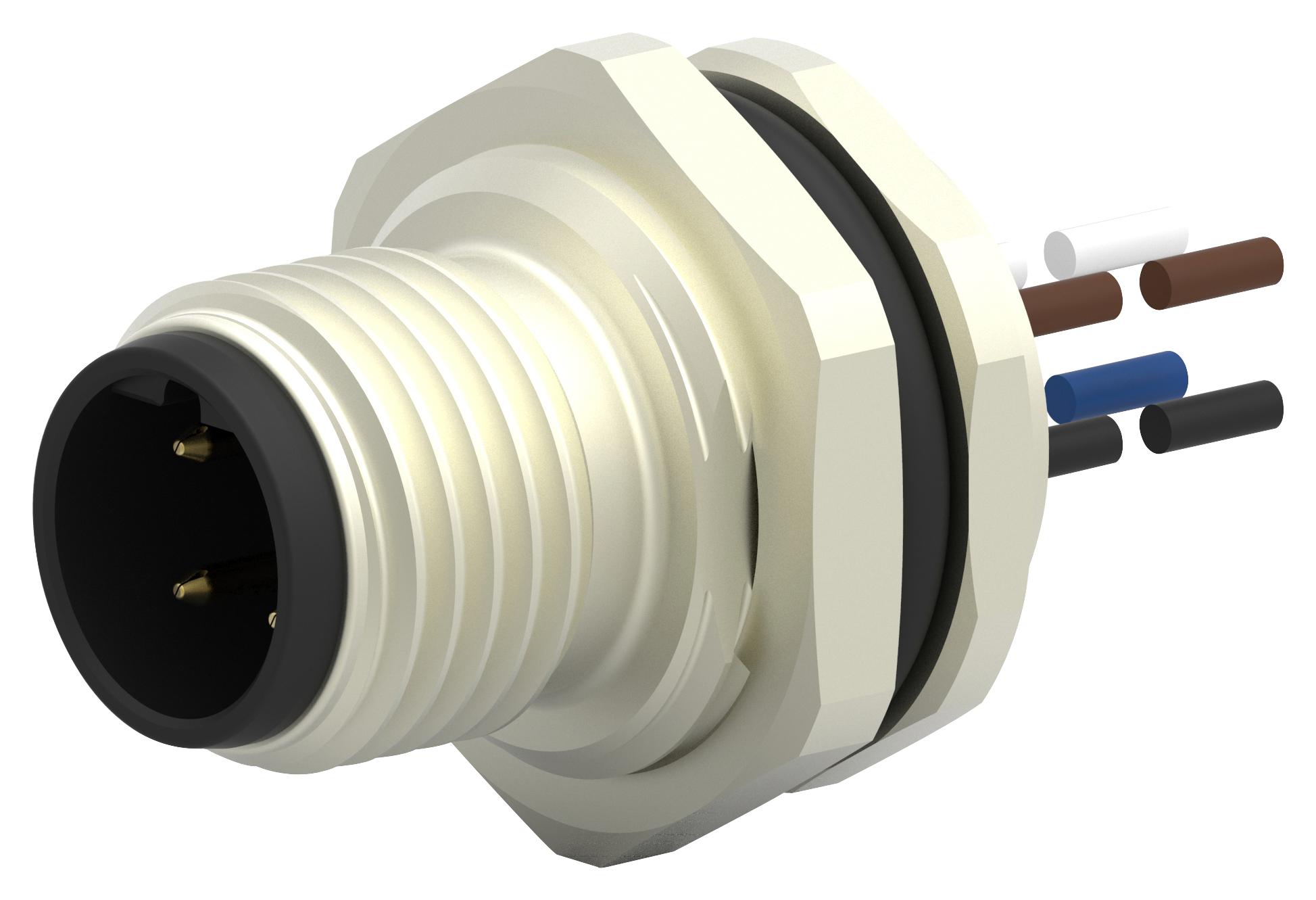 TE Series T417 M12 Connector: T4171010404-001