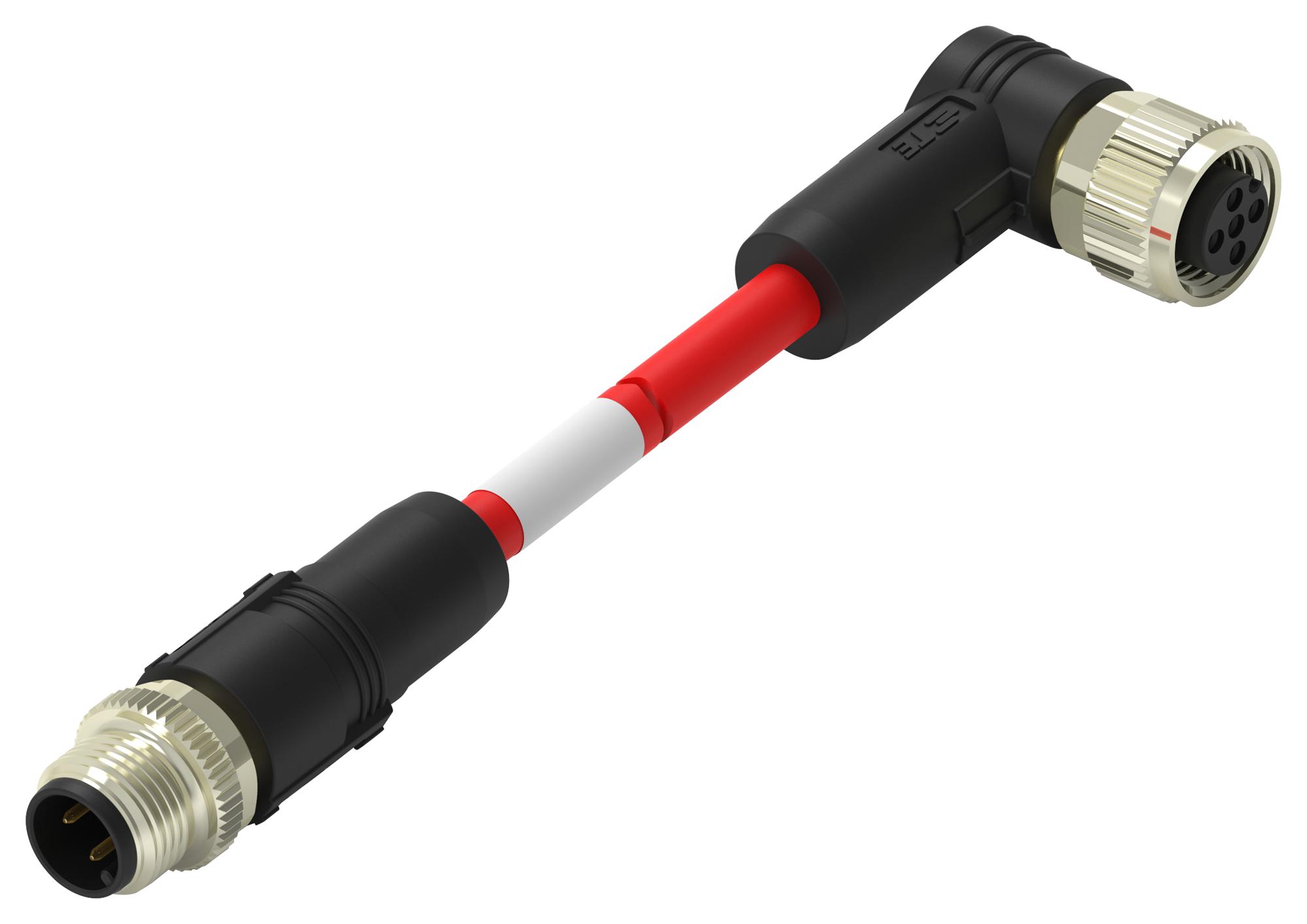 Buy TE M12 Fieldbus Cable Assembly Part Number TAA546B1411002 Online